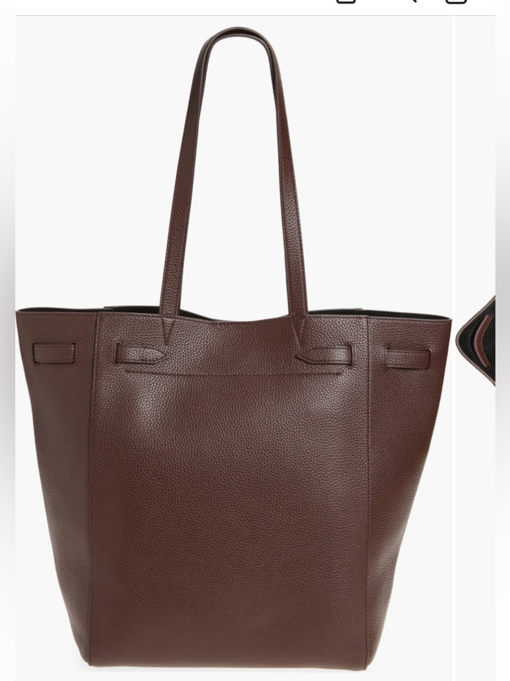 Veronica Beard Brown Dash Leather Tote - Picture 3 of 9
